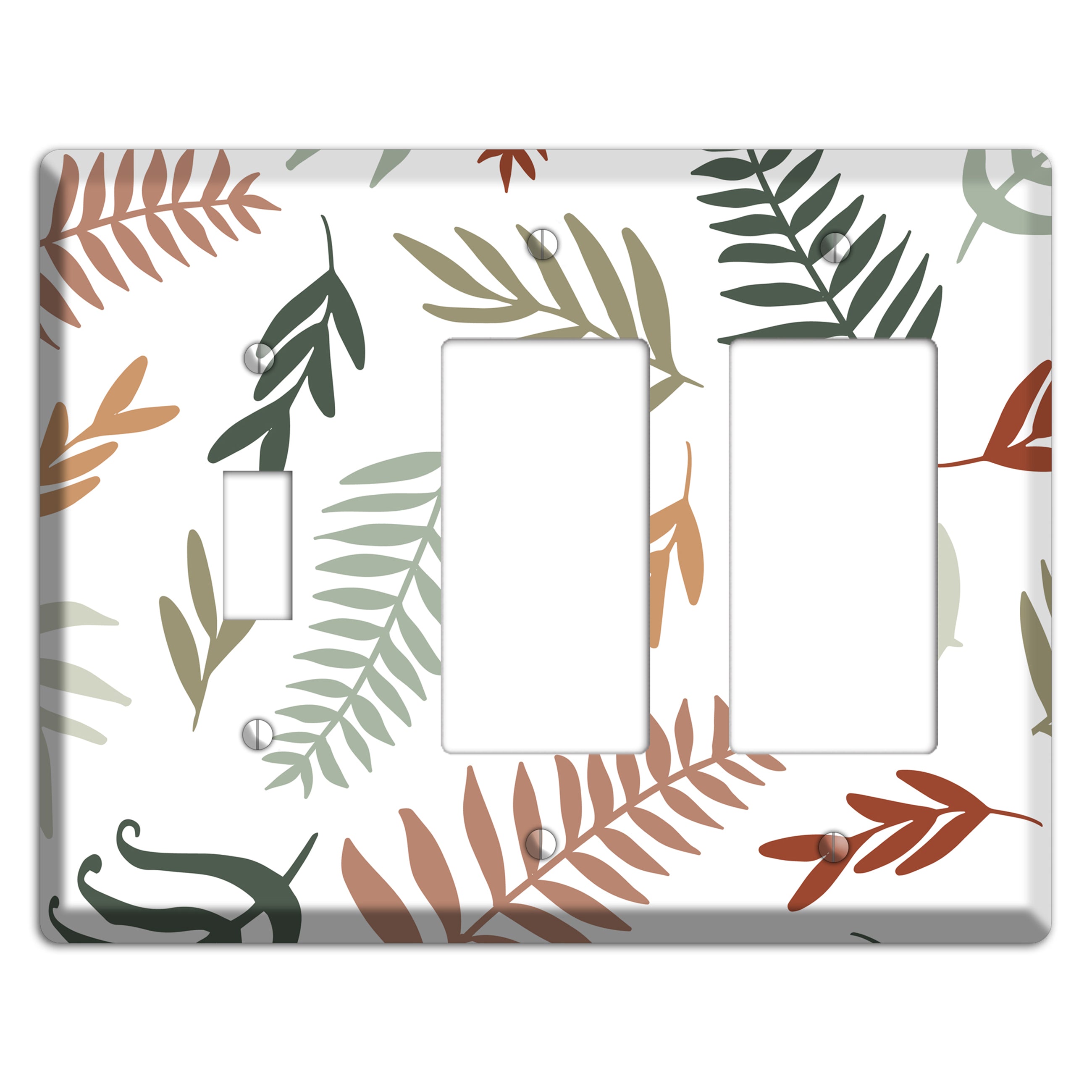 Foliage Adrift Toggle / 2 Rocker Wallplate
