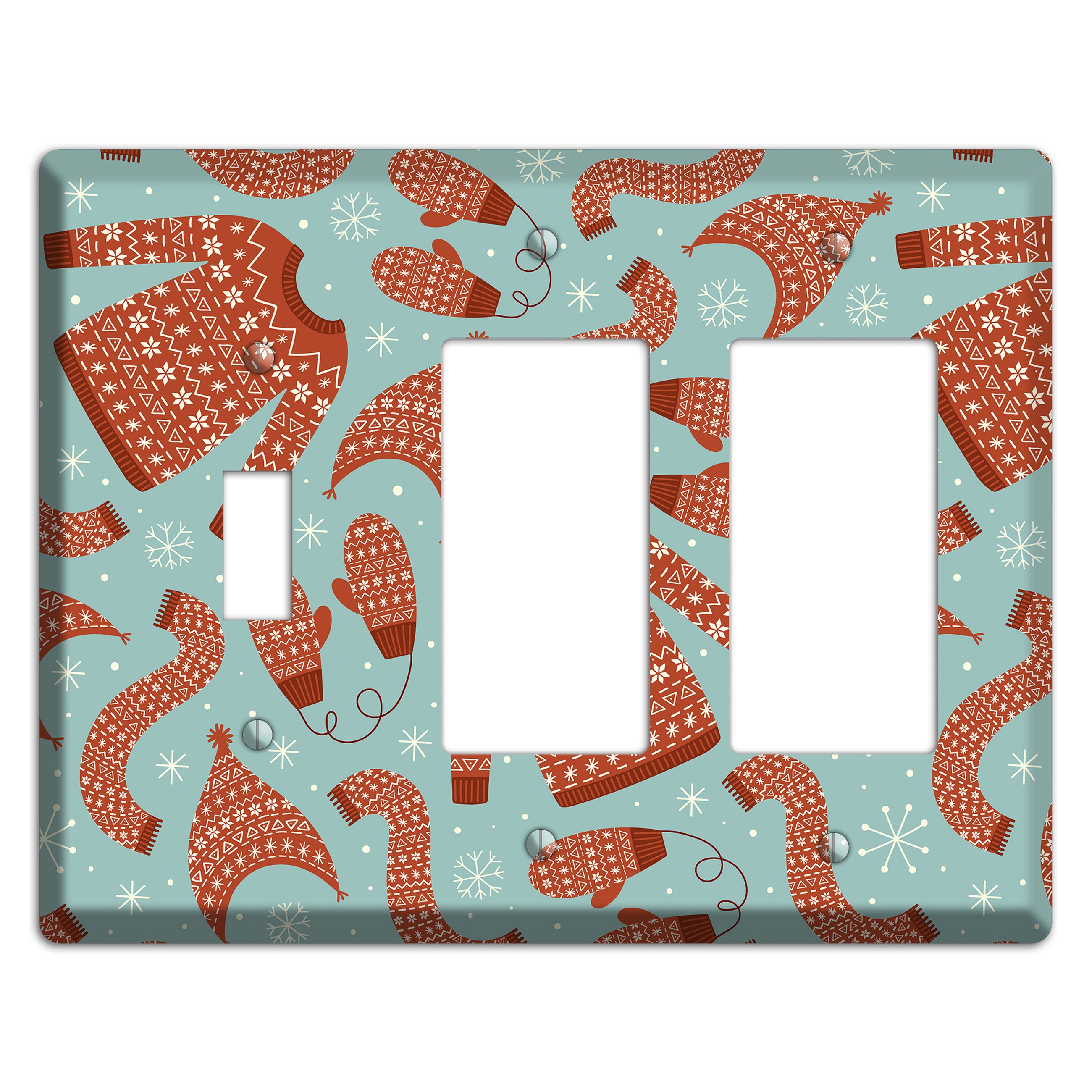 Cozy Knits & Mittens Toggle / 2 Rocker Wallplate