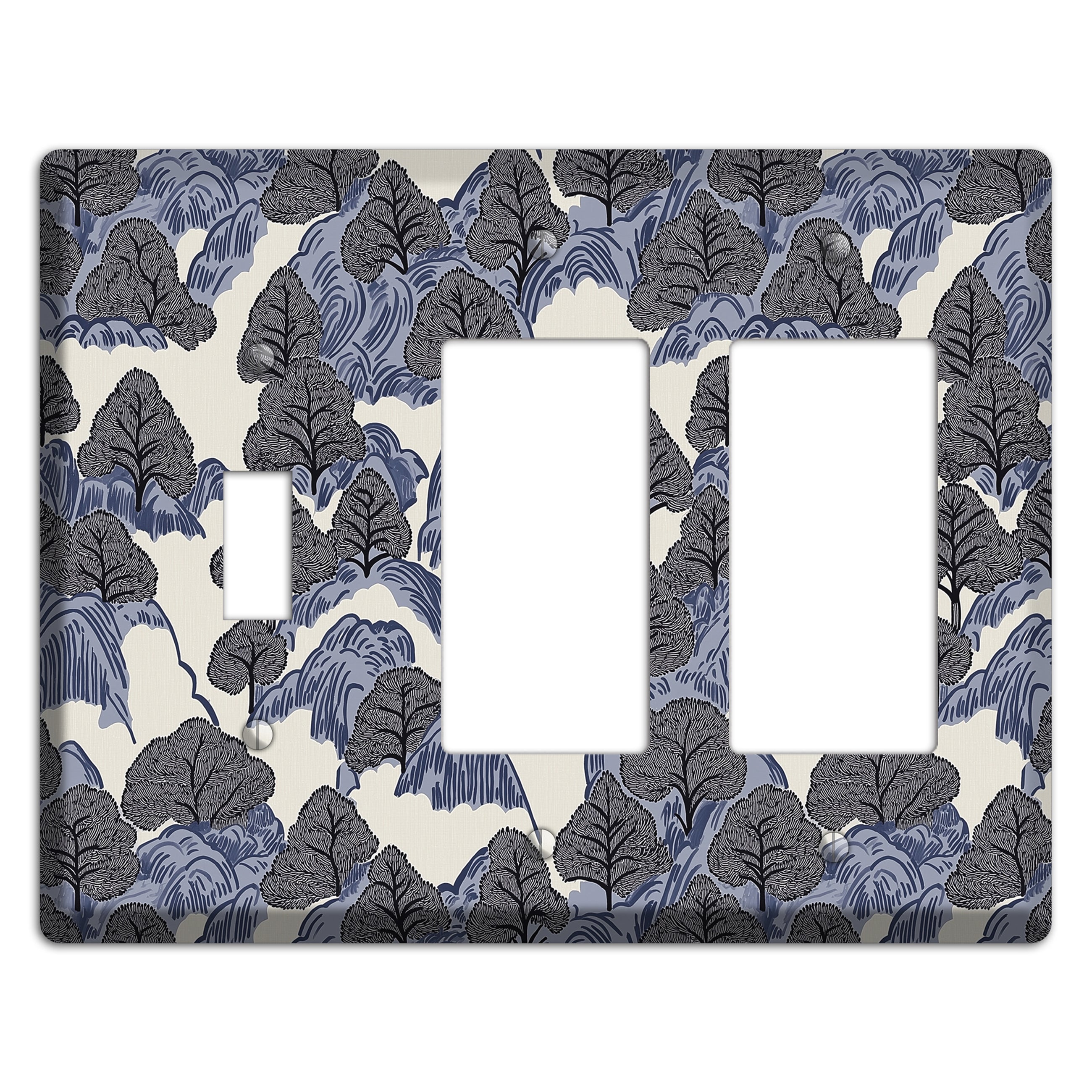 Thousand Pines Toggle / 2 Rocker Wallplate
