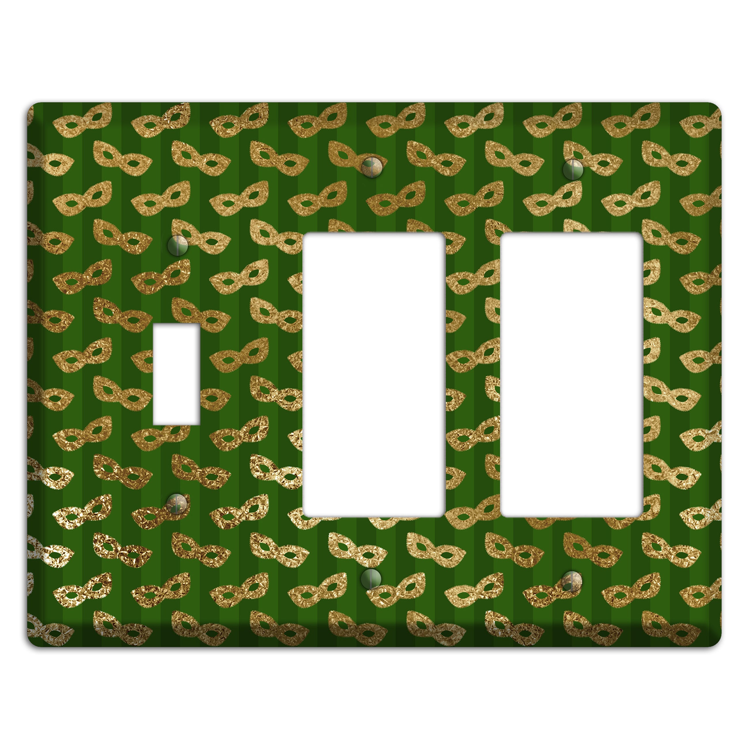 Golden Disguise Toggle / 2 Rocker Wallplate