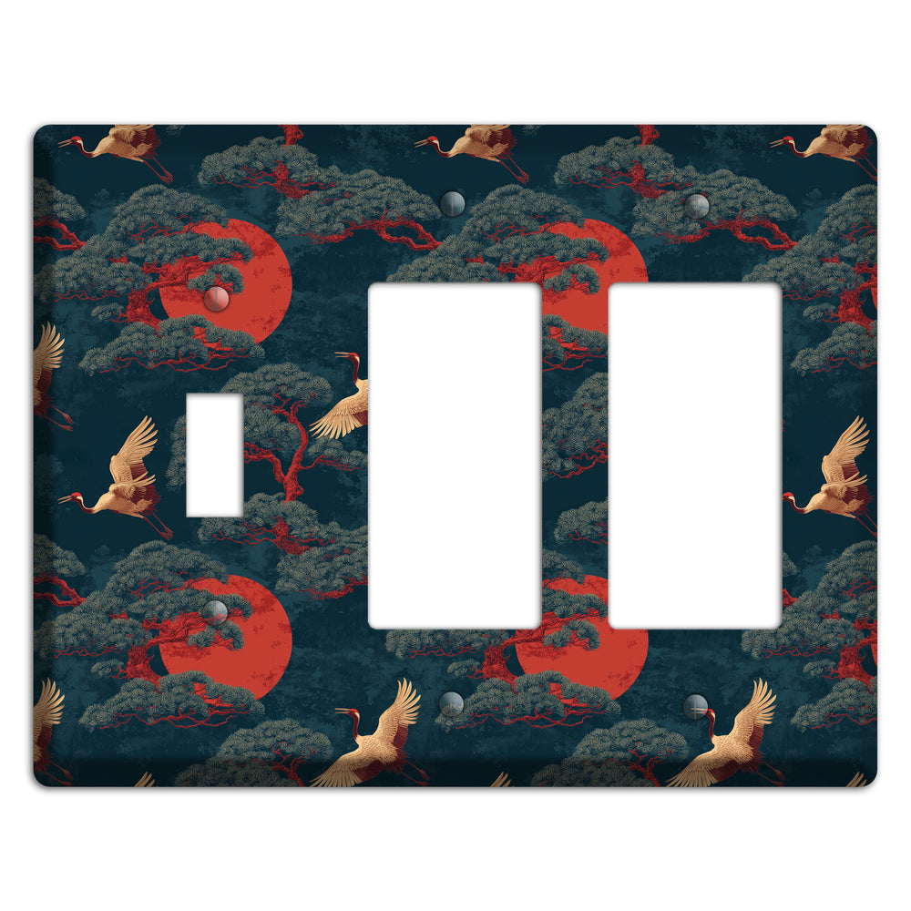 Vermillion Moon Ascent Toggle / 2 Rocker Wallplate