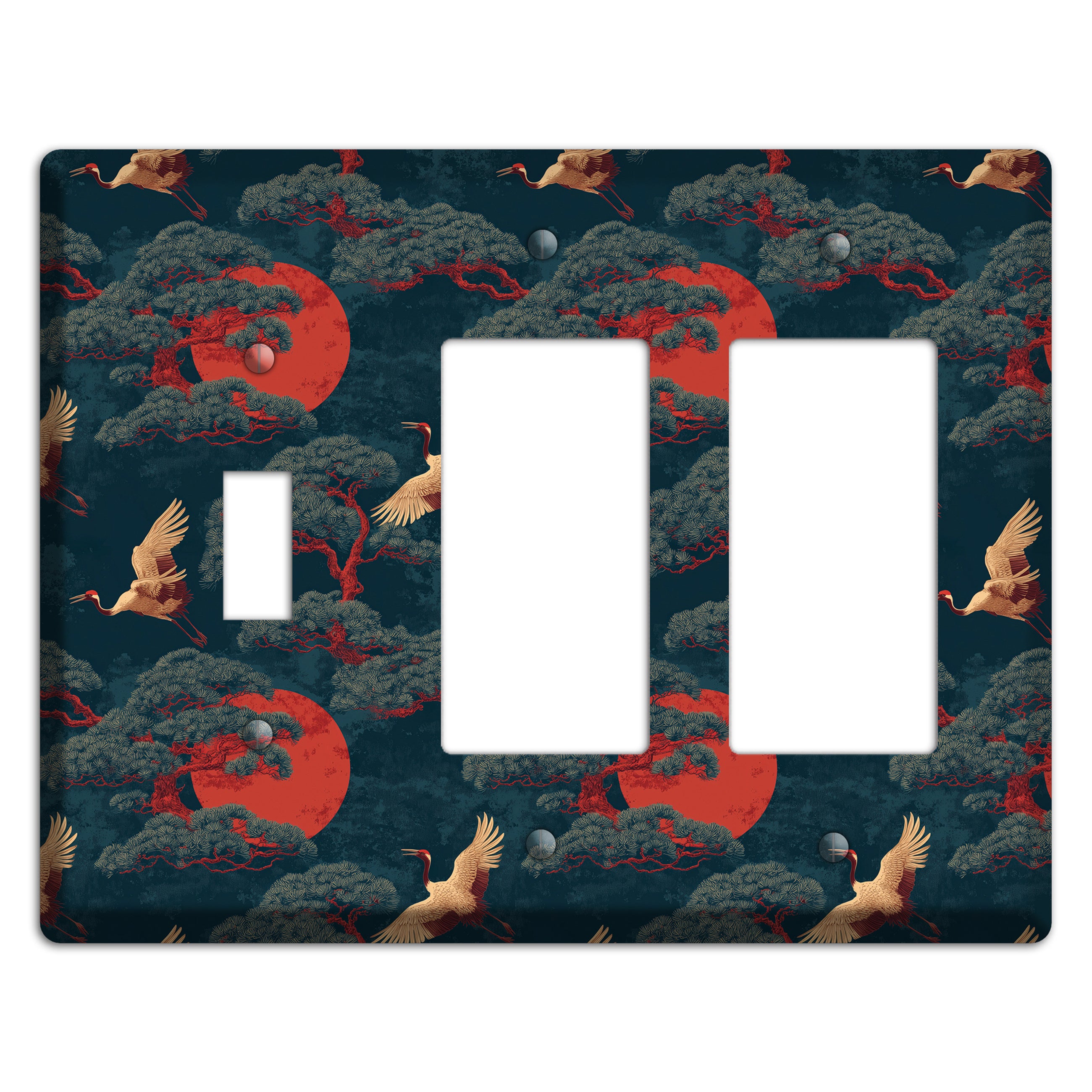 Vermillion Moon Ascent Toggle / 2 Rocker Wallplate