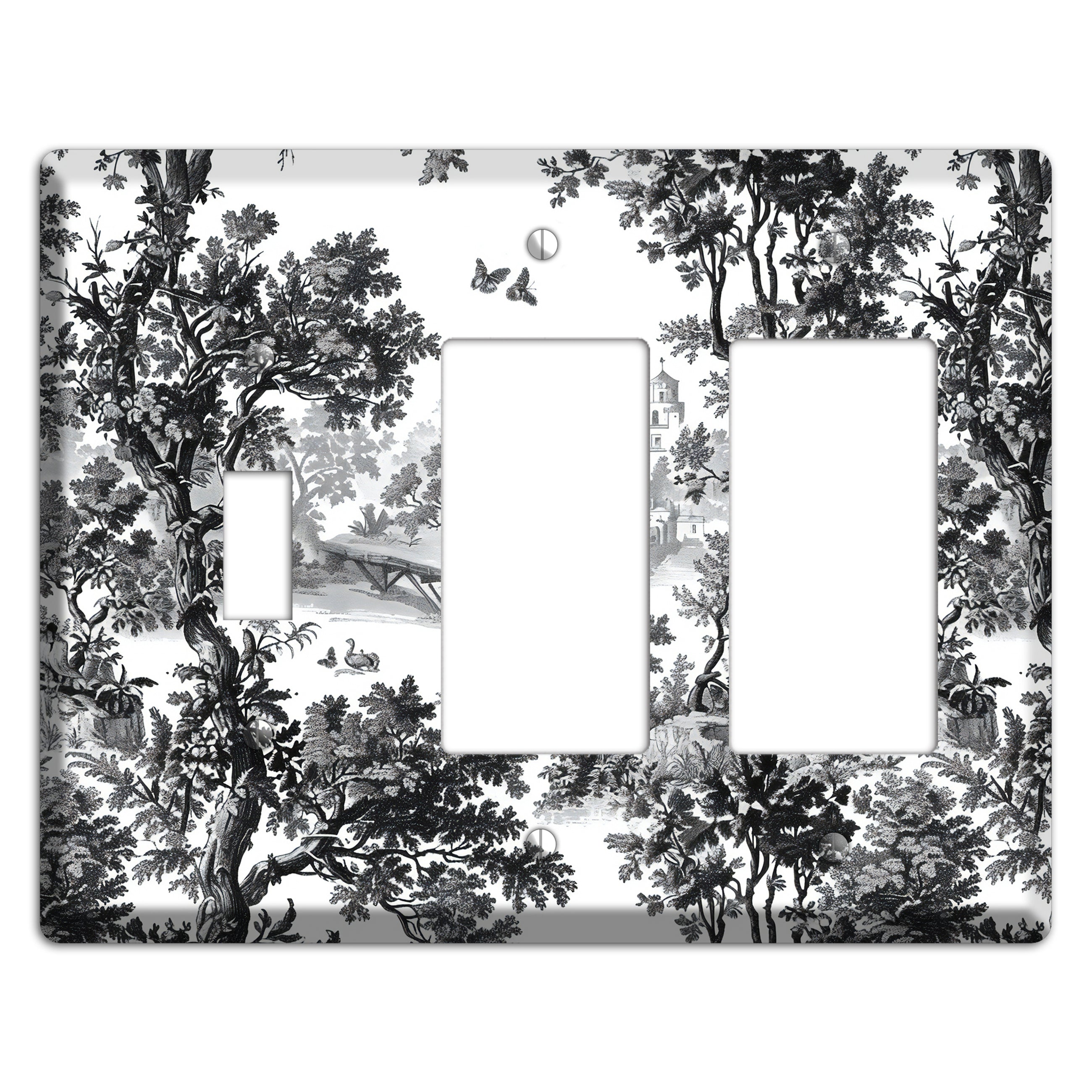 Woodland Chapel Mist Toggle / 2 Rocker Wallplate