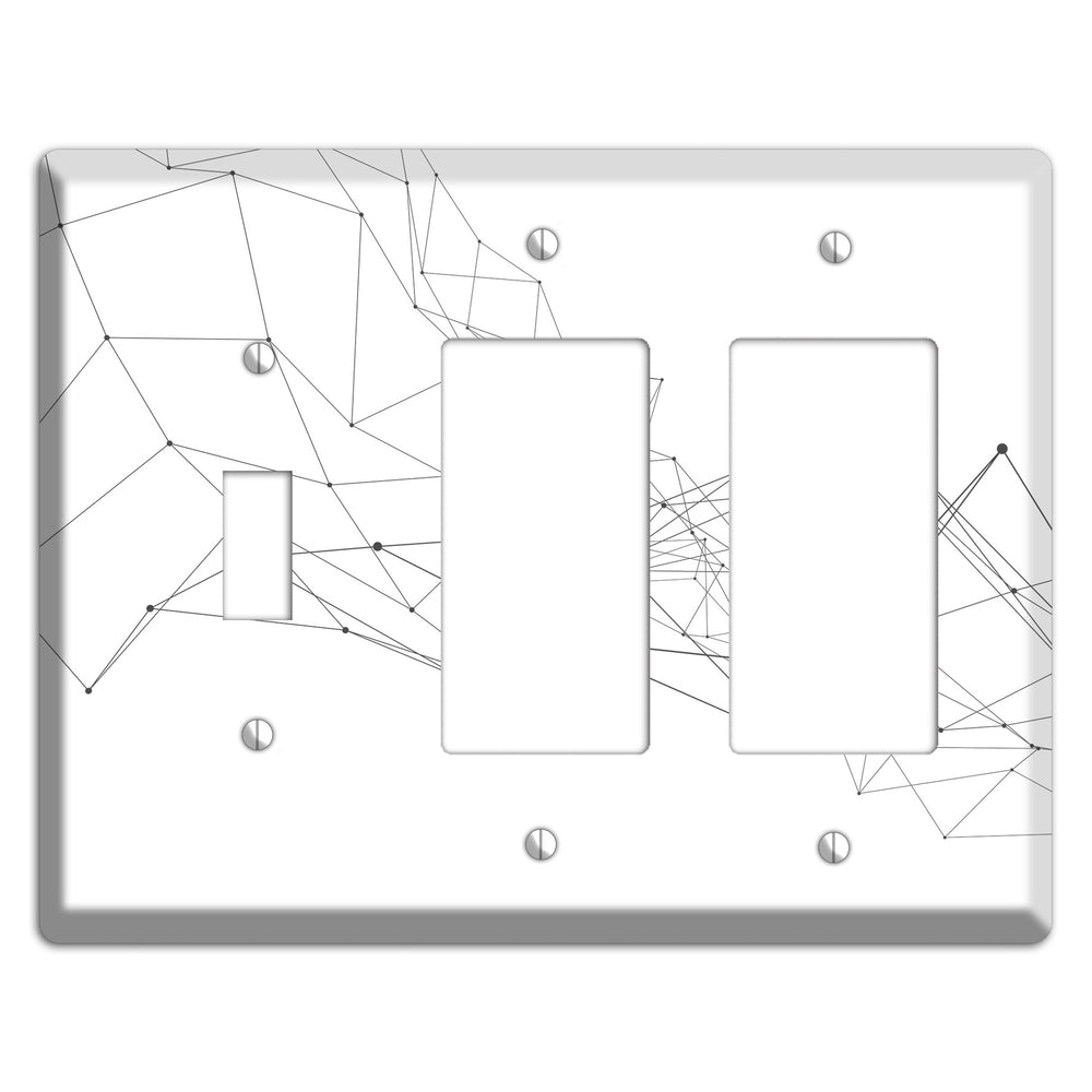 Gossamer Transit Map Toggle / 2 Rocker Wallplate