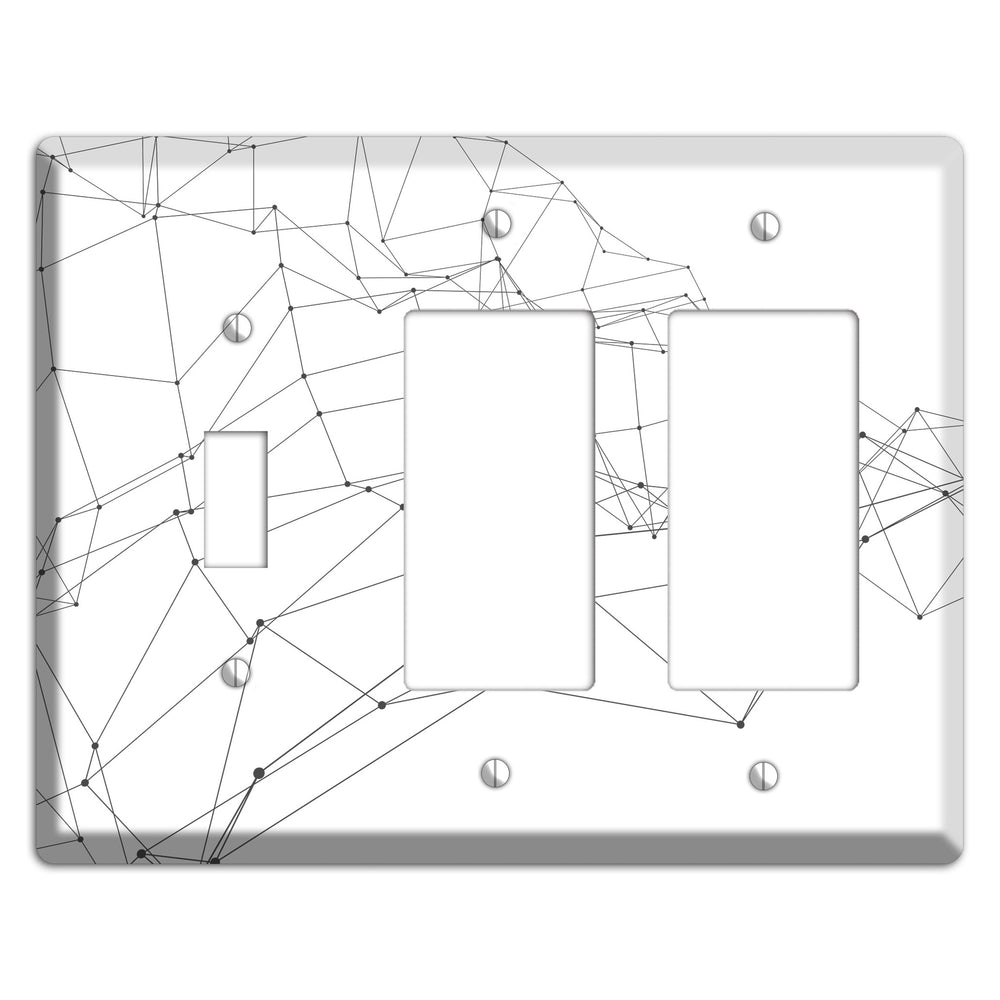 Woven Signal Web Toggle / 2 Rocker Wallplate