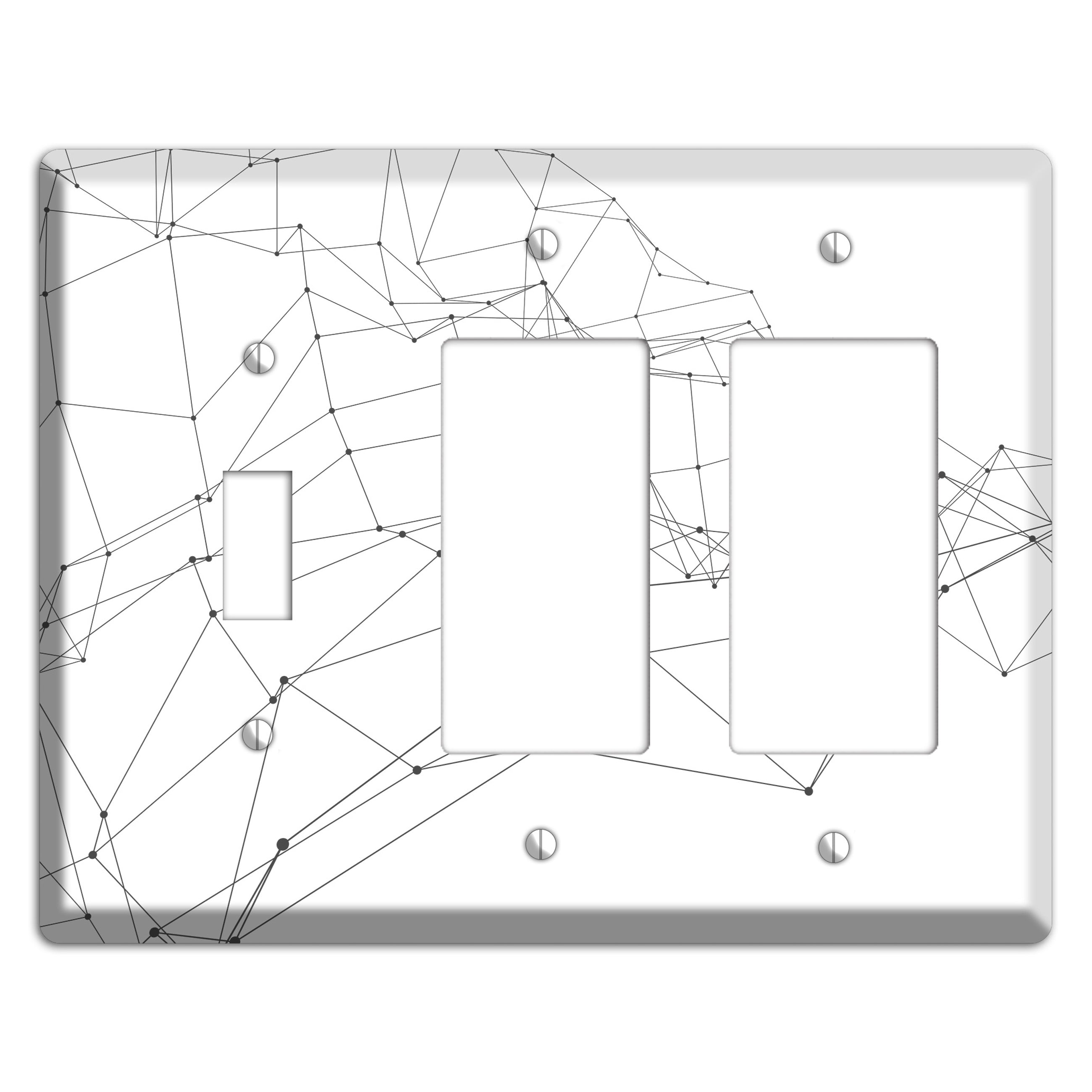 Woven Signal Web Toggle / 2 Rocker Wallplate
