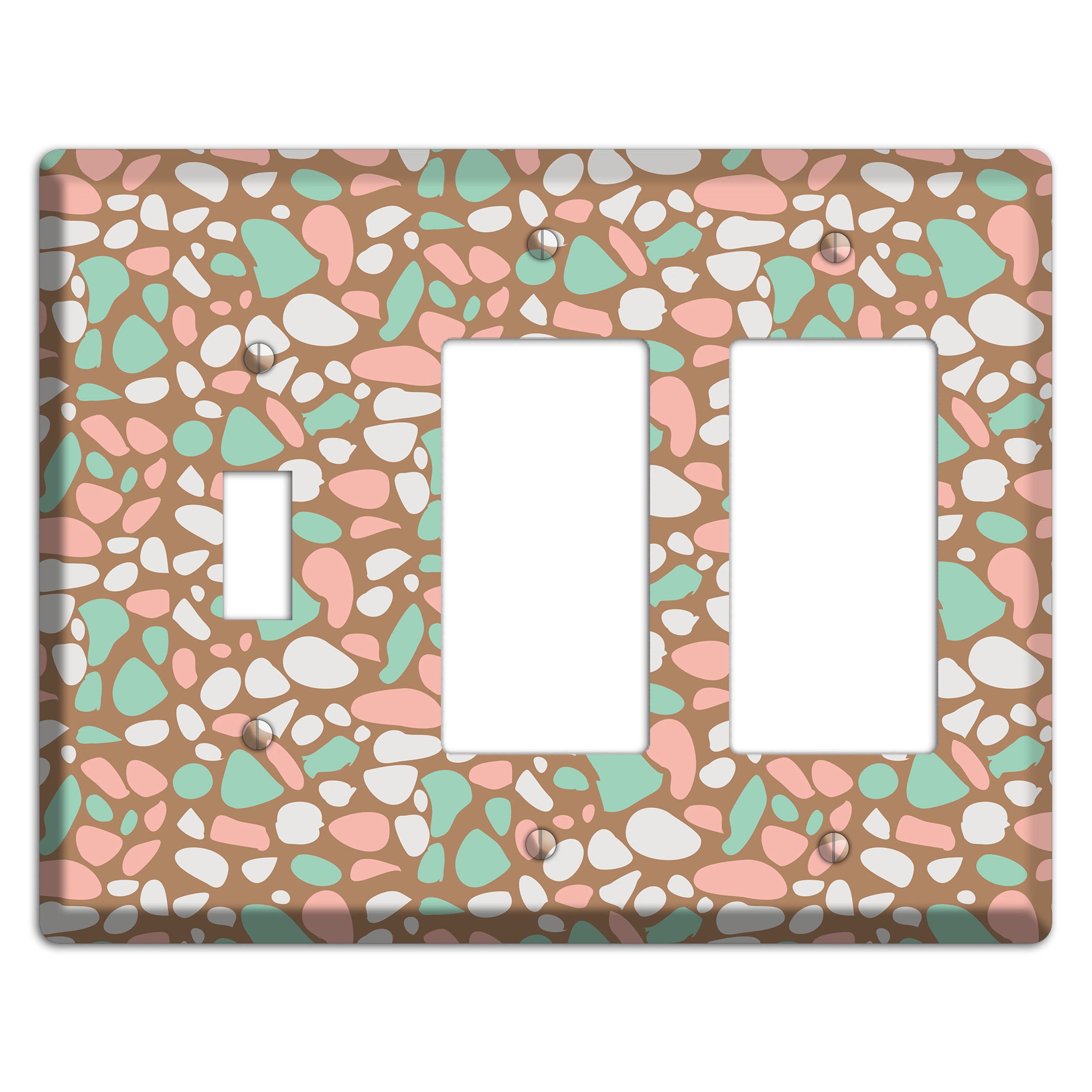 Ginger Mint Chip Toggle / 2 Rocker Wallplate