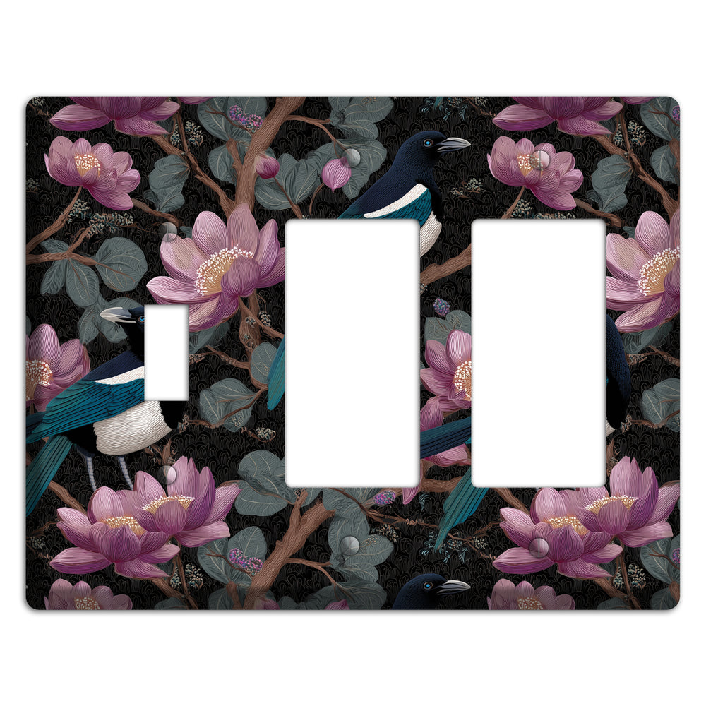 Magpie Moon Garden Toggle / 2 Rocker Wallplate