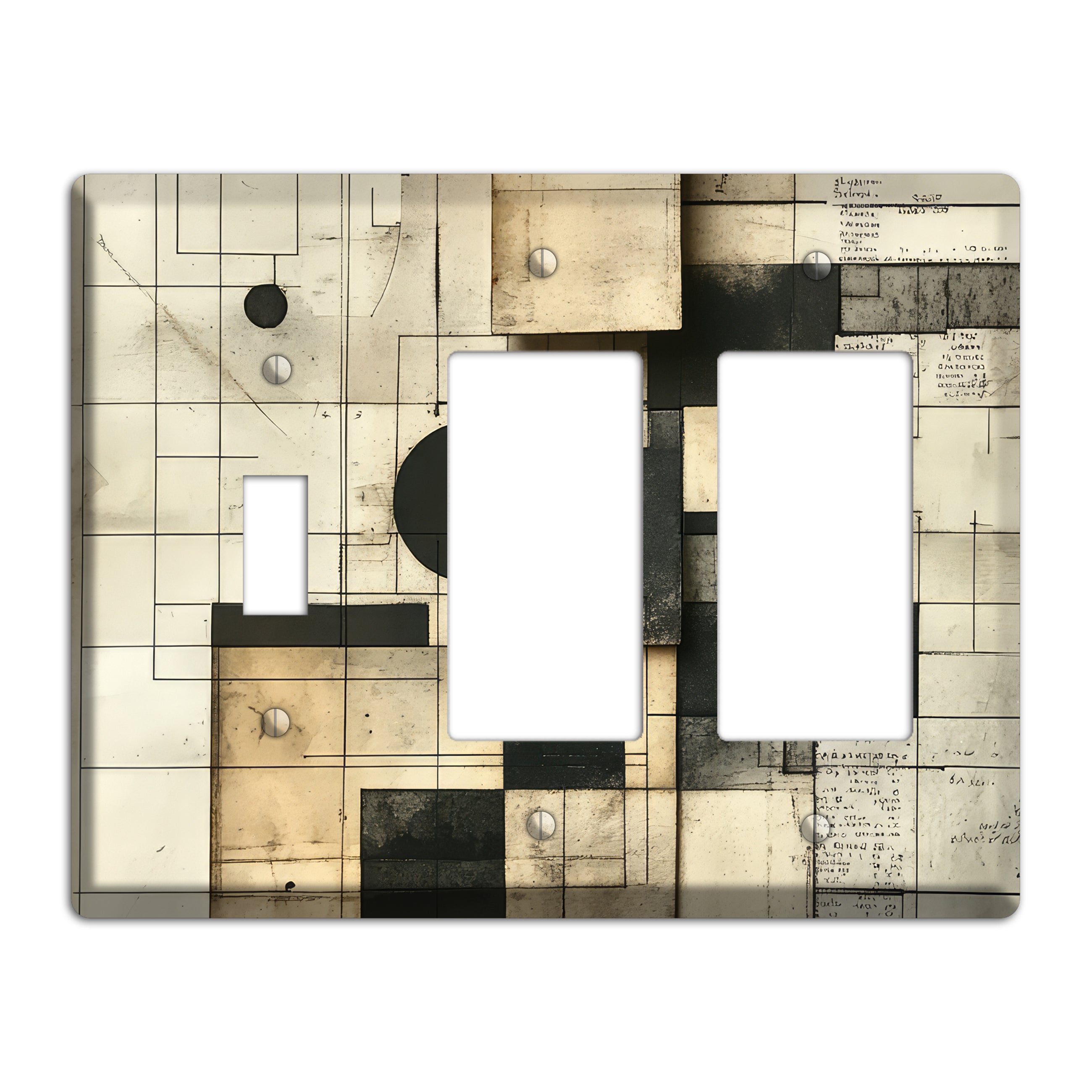 Drafting Room Séance Toggle / 2 Rocker Wallplate