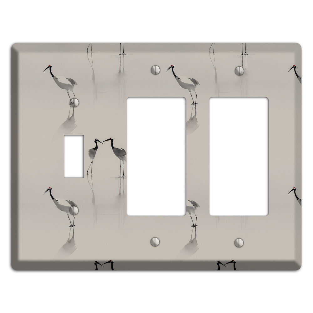 Mist & Mirror Vigil Toggle / 2 Rocker Wallplate