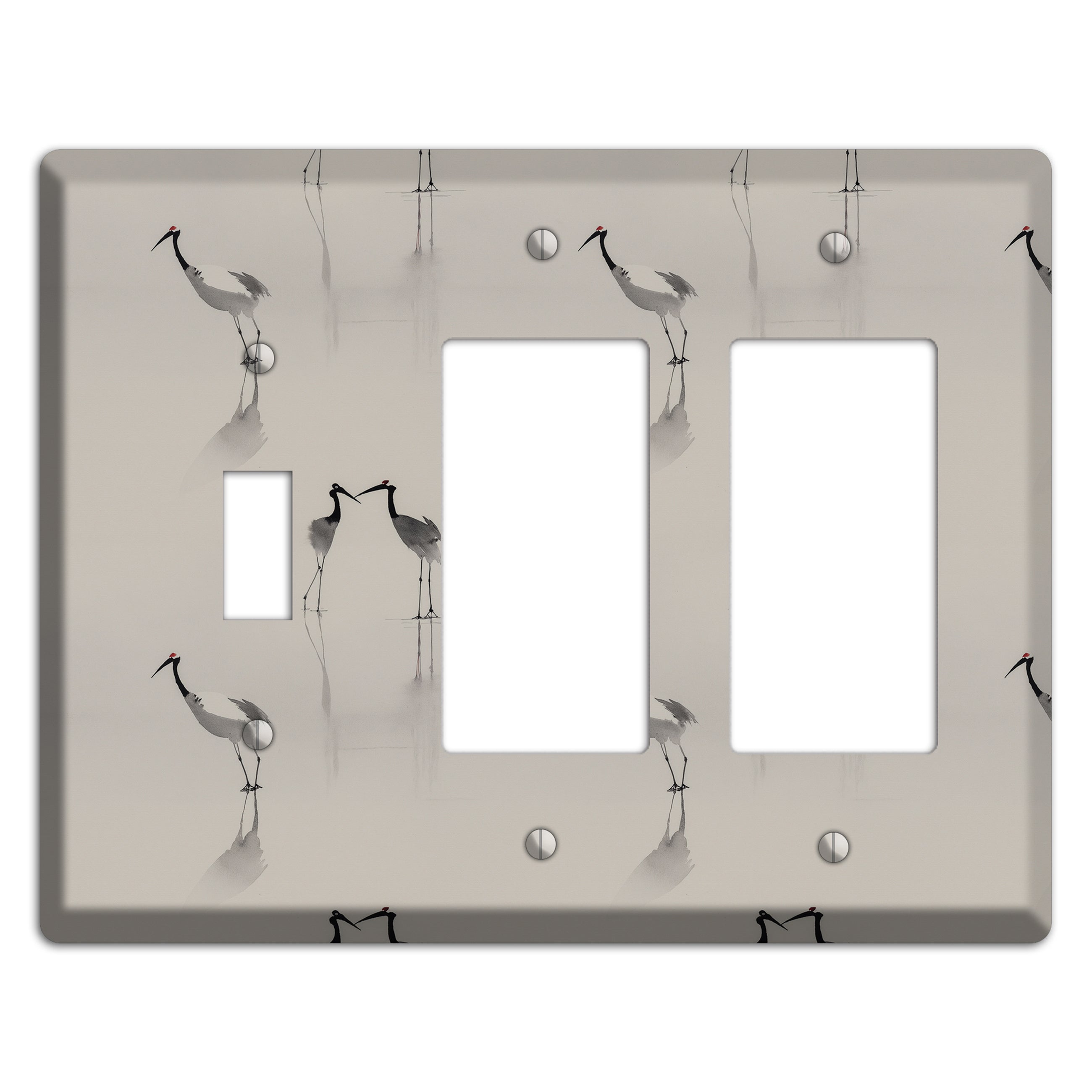 Mist & Mirror Vigil Toggle / 2 Rocker Wallplate