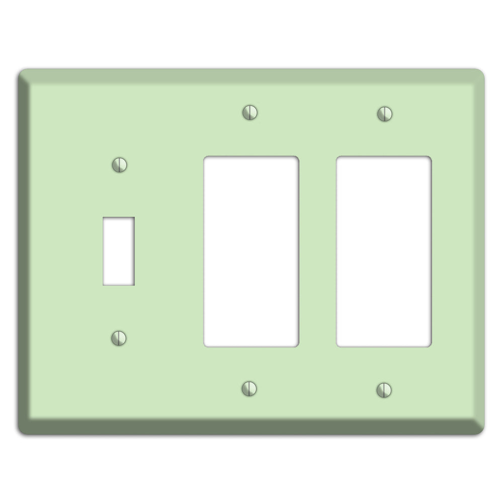Baxter Mint Toggle / 2 Rocker Wallplate