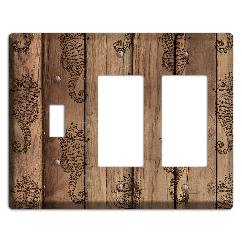 Planktonic Ponies Toggle / 2 Rocker Wallplate