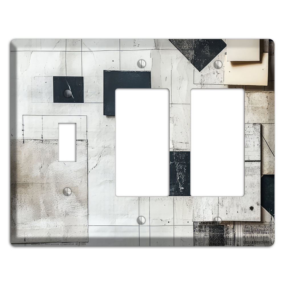 Ledger & Silence Toggle / 2 Rocker Wallplate