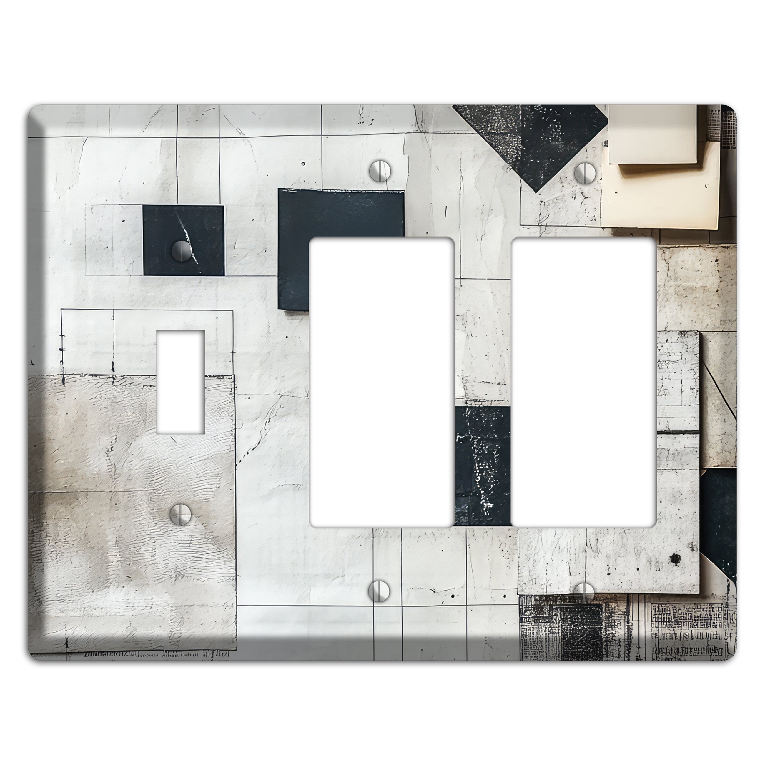 Ledger & Silence Toggle / 2 Rocker Wallplate