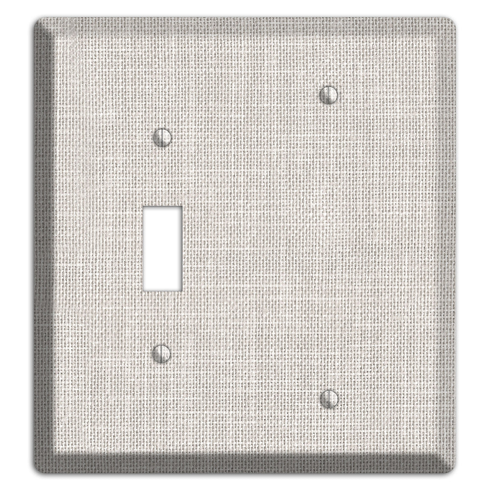 Linen Drift Toggle / Blank Wallplate
