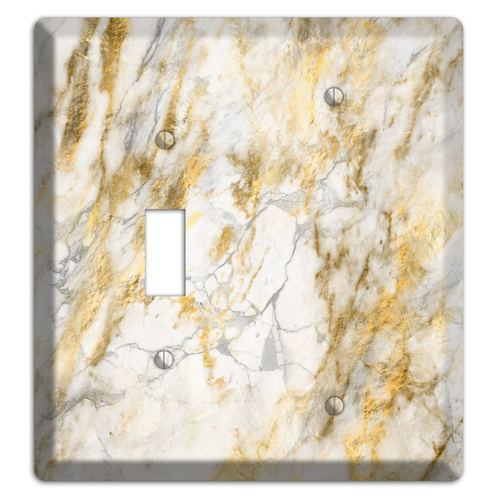 Marigold Marble Toggle / Blank Wallplate