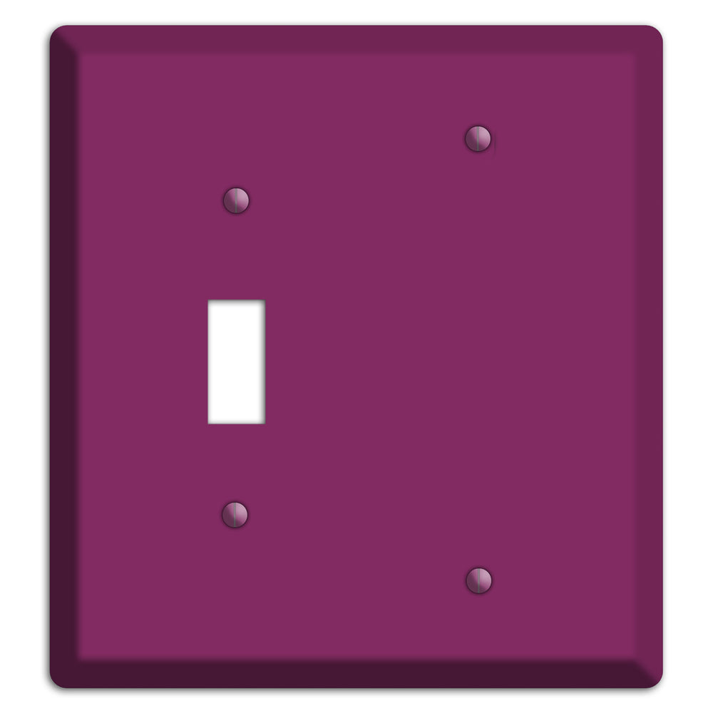 Baxter Plum Wine Toggle / Blank Wallplate