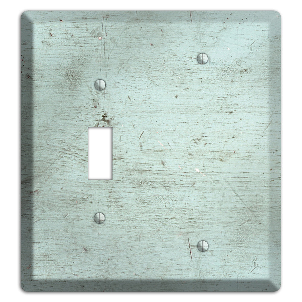 Weathered Teal Deck Toggle / Blank Wallplate
