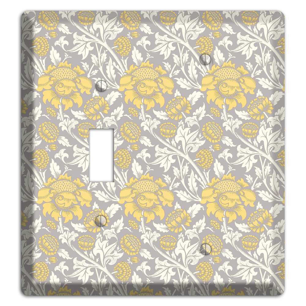 Golden Peony Lace Toggle / Blank Wallplate