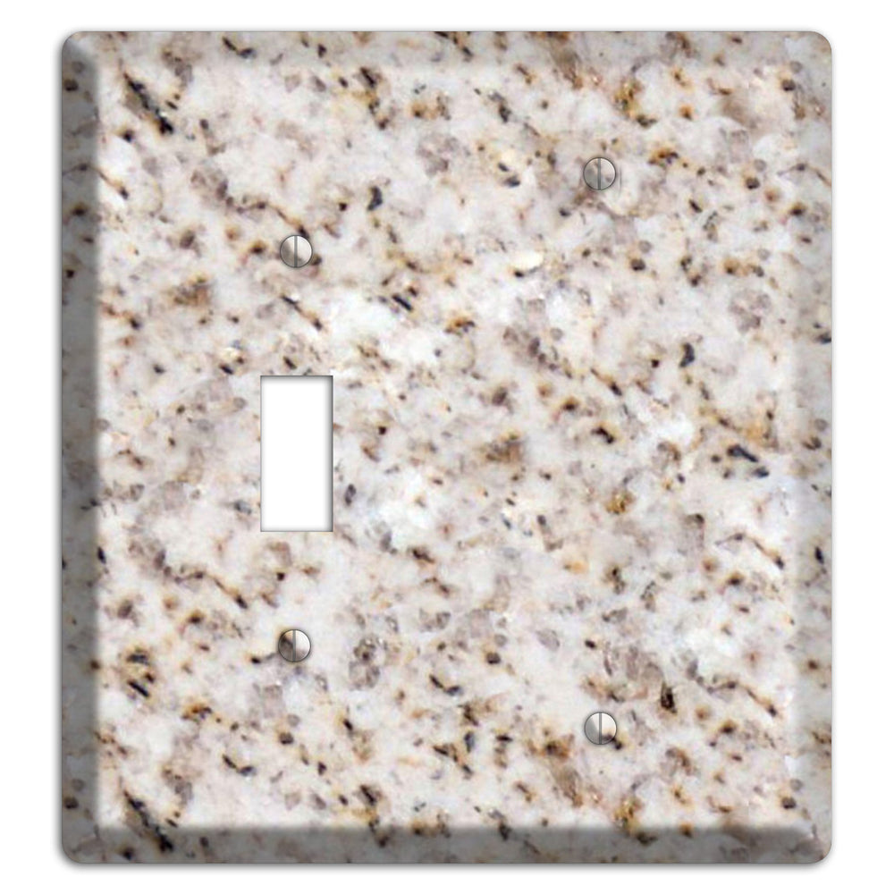 Luna Pearl Granite Toggle / Blank Wallplate