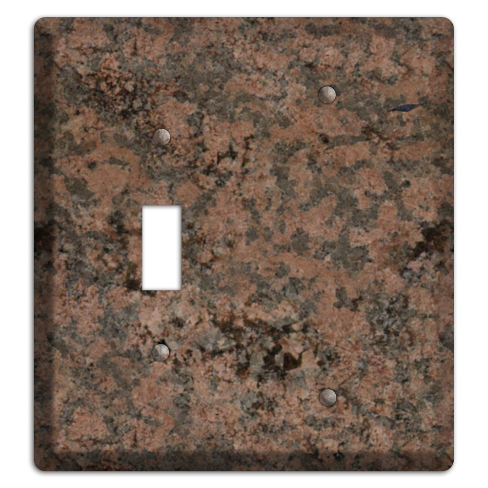 Granite Name: Indian Dakota Granite Toggle / Blank Wallplate