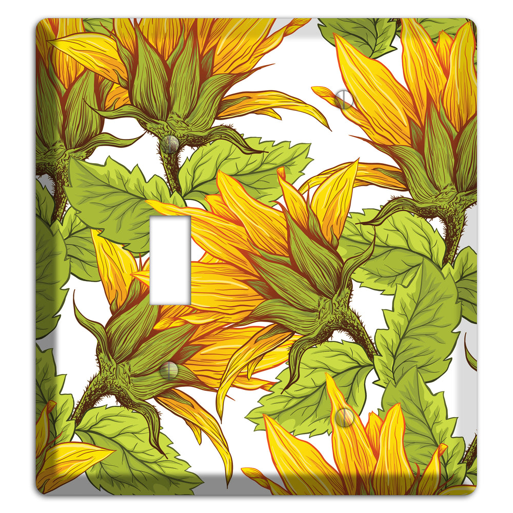 Golden Bloom Scatter Toggle / Blank Wallplate