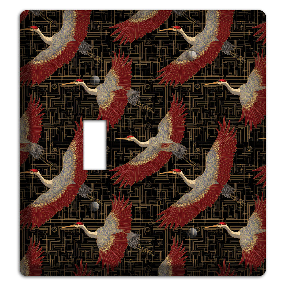 Scarlet Circuit Flight Toggle / Blank Wallplate