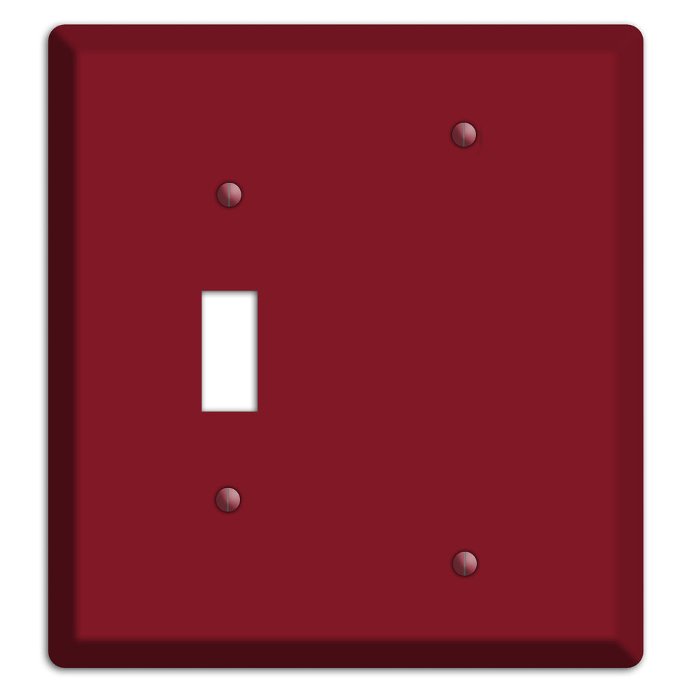 Baxter Burgundy Wine Toggle / Blank Wallplate