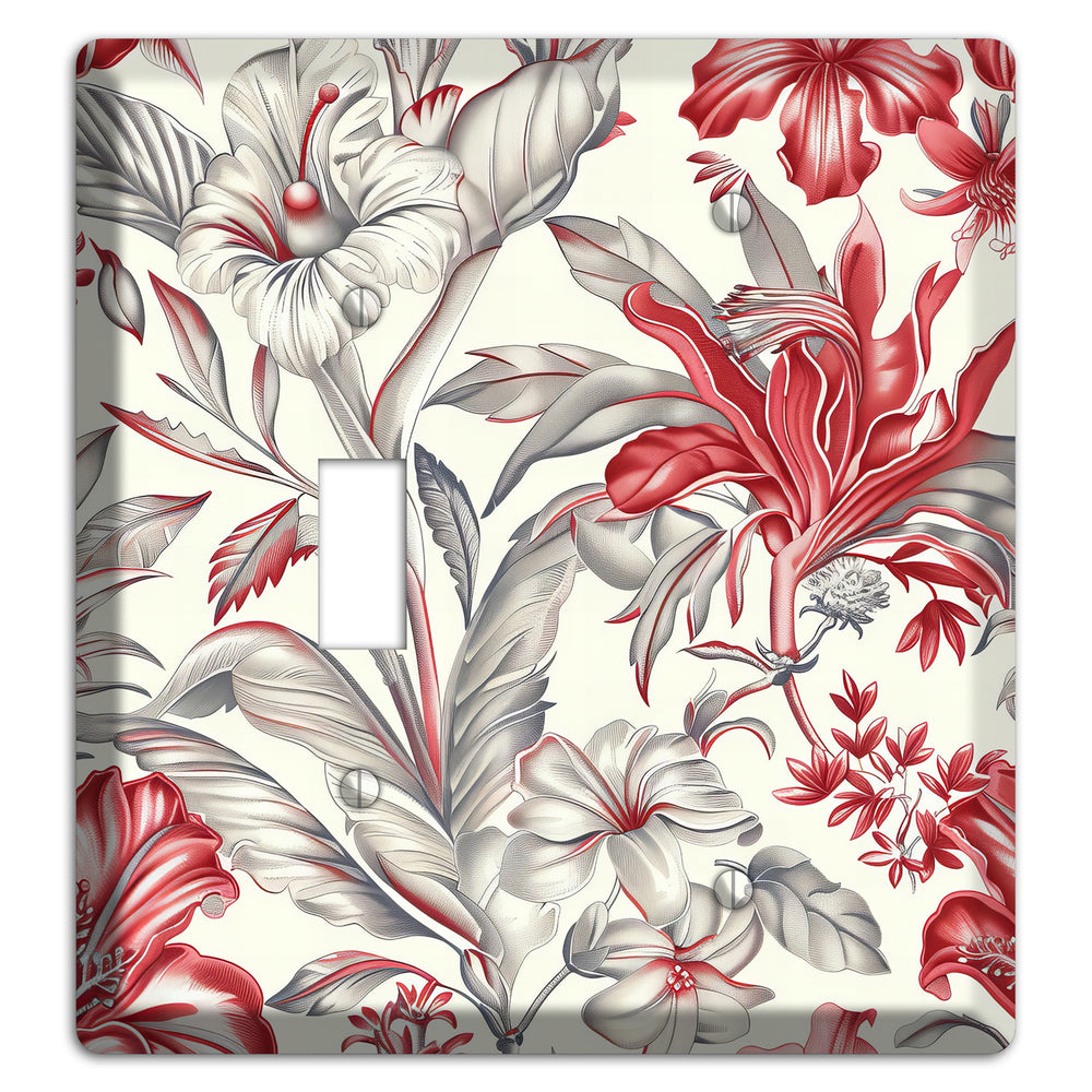 Crimson Botanica Toggle / Blank Wallplate