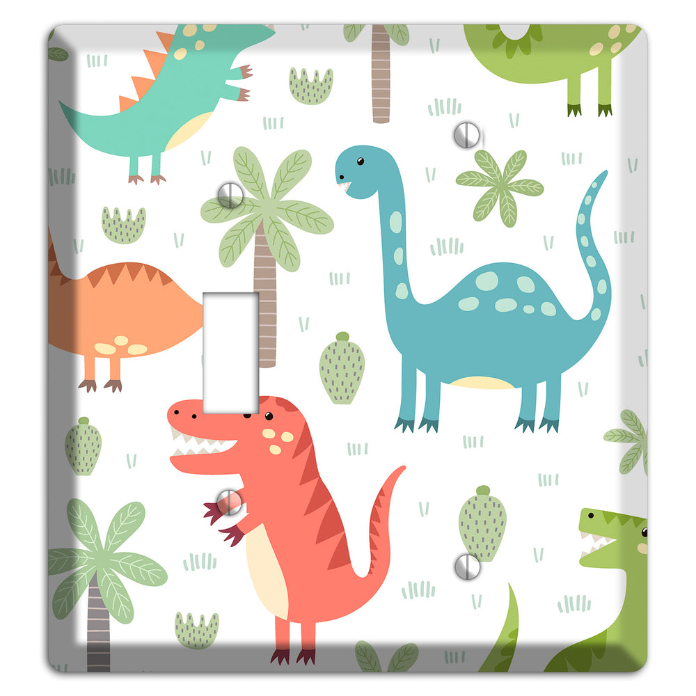 Jurassic Pals (Pastel) Toggle / Blank Wallplate