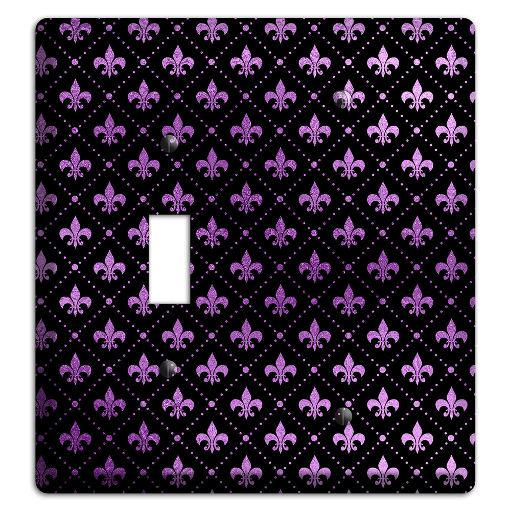 Royal Lilac Grid Toggle / Blank Wallplate