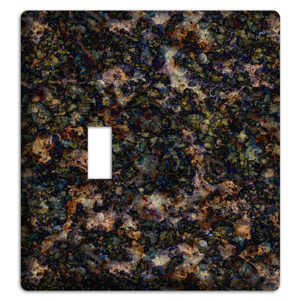 Volga Blue Granite Toggle / Blank Wallplate