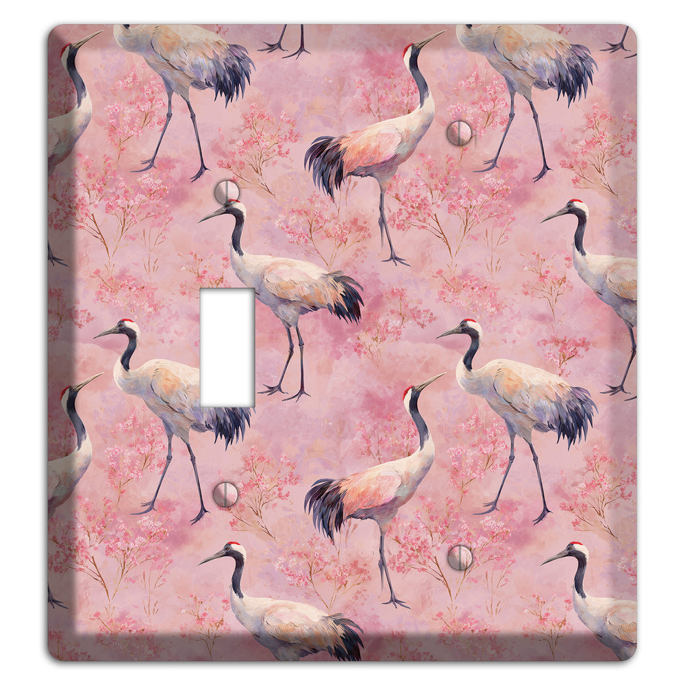 Blush Crane Reverie Toggle / Blank Wallplate