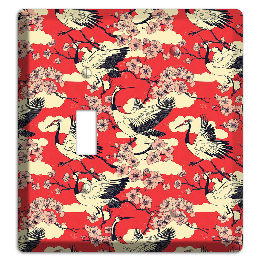 Crimson Blossom Ascent Toggle / Blank Wallplate
