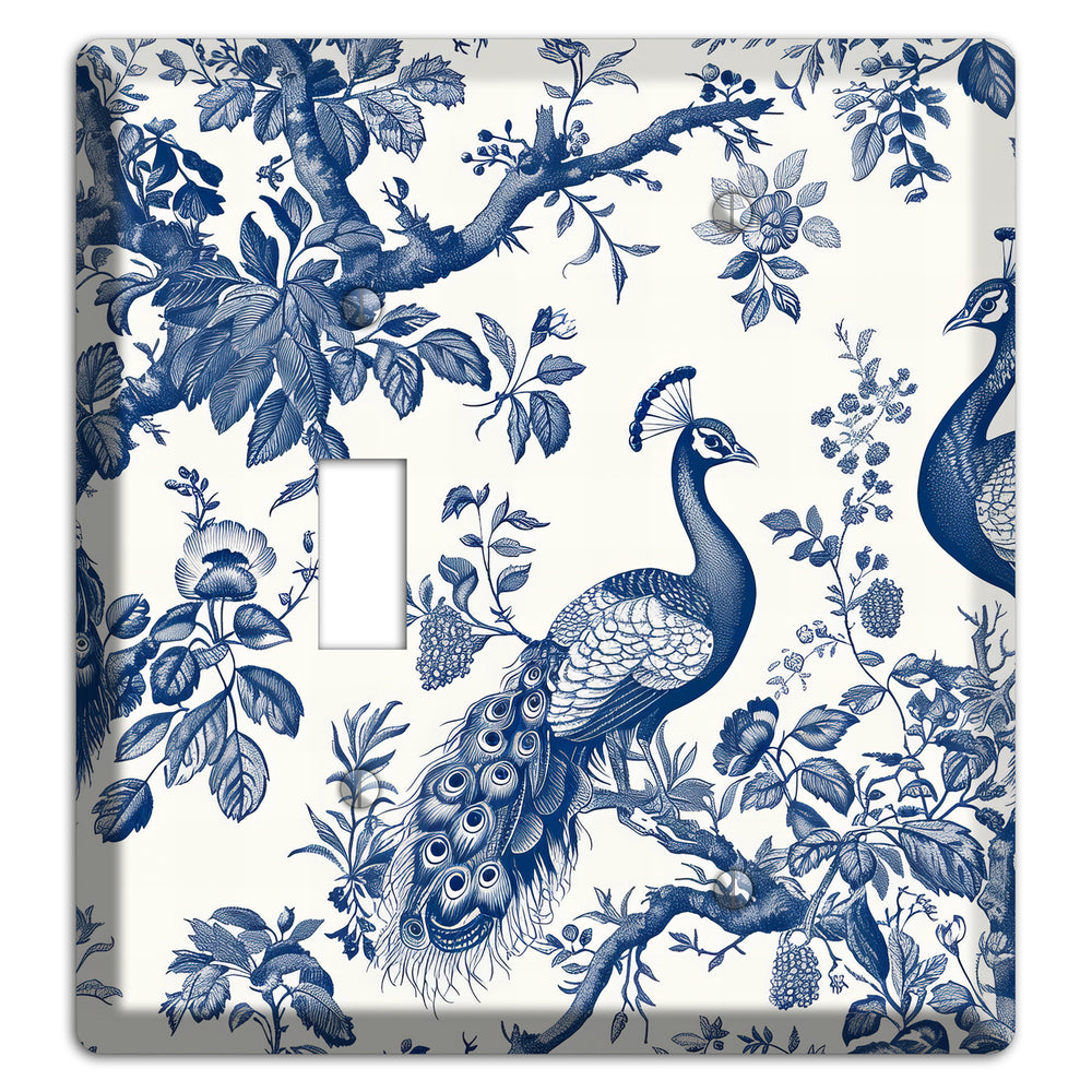 Peacock & Branch Toggle / Blank Wallplate