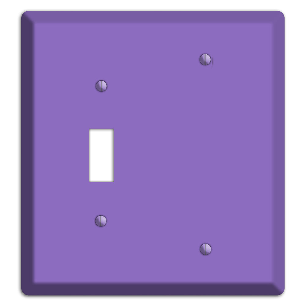 Baxter Violet Bloom Toggle / Blank Wallplate