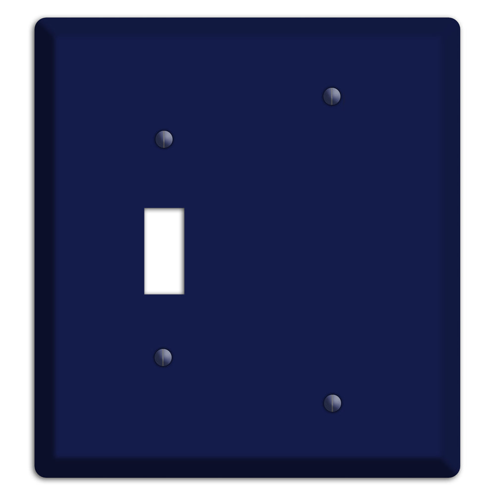 Baxter Midnight Navy Solid Toggle / Blank Wallplate