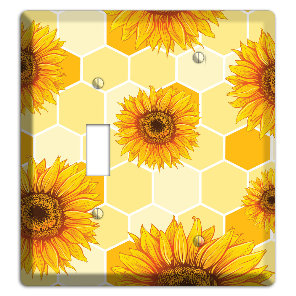 Sunflower & Comb Toggle / Blank Wallplate