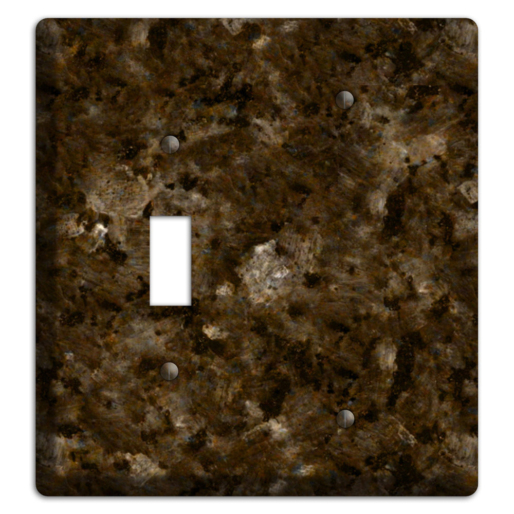 Tropical Brown Granite Toggle / Blank Wallplate