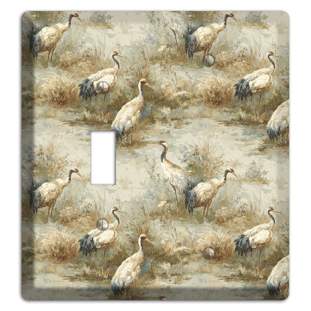 Marshland Crane Reverie Toggle / Blank Wallplate