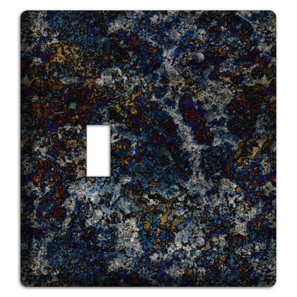 Blue Louise Granite Toggle / Blank Wallplate