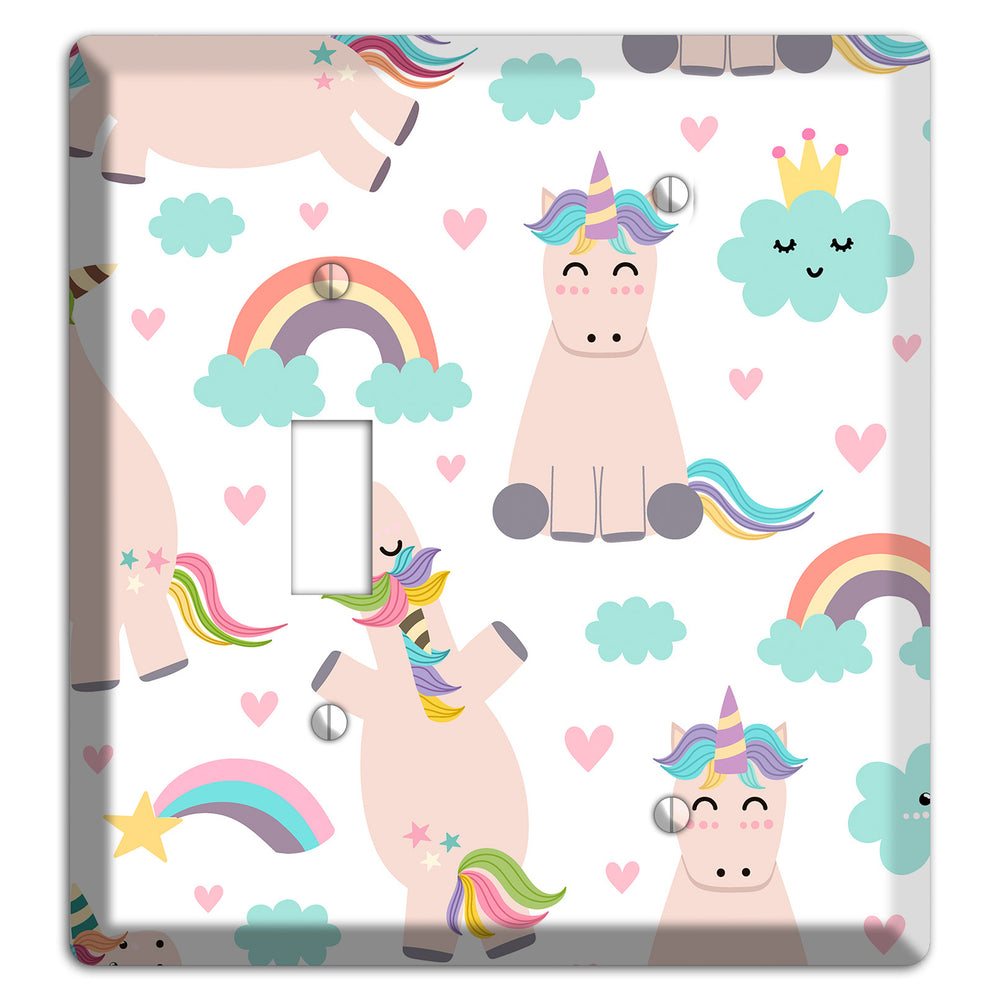 Rainbow Cloud Herd Toggle / Blank Wallplate