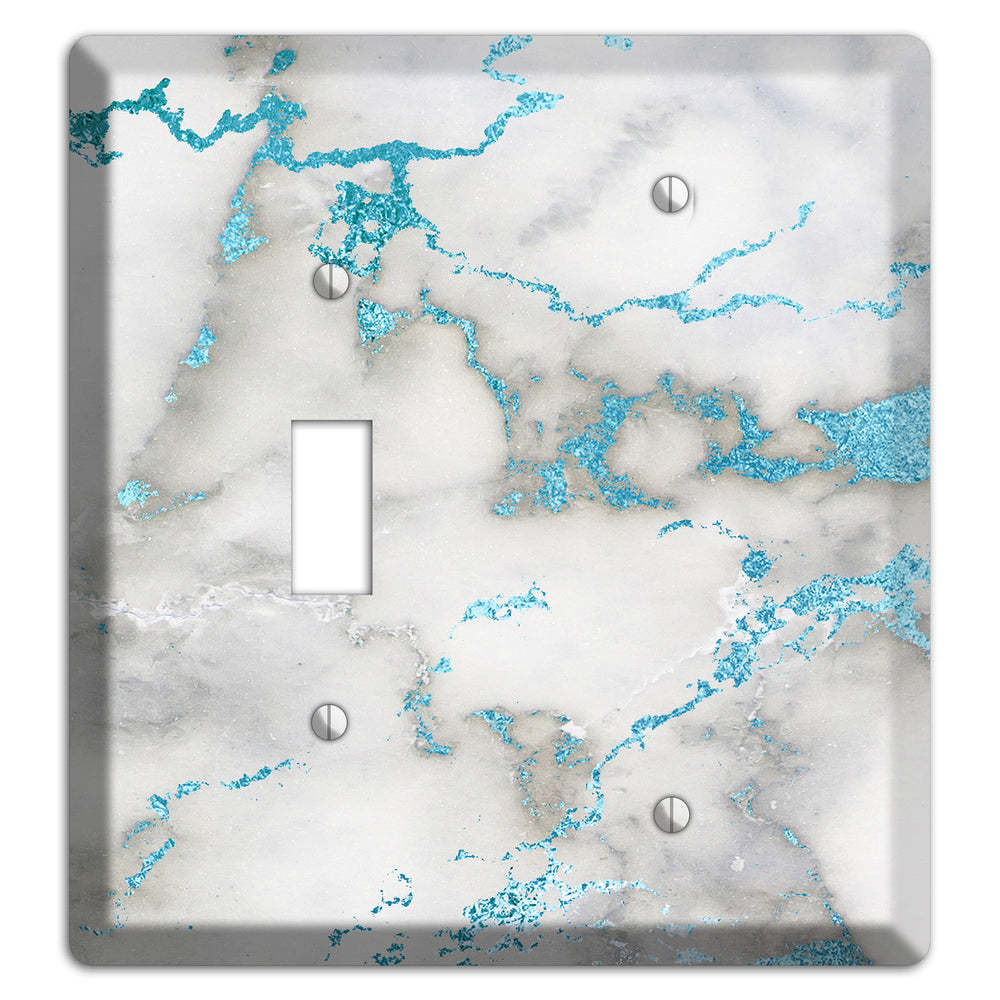 Gumbo Marble Toggle / Blank Wallplate