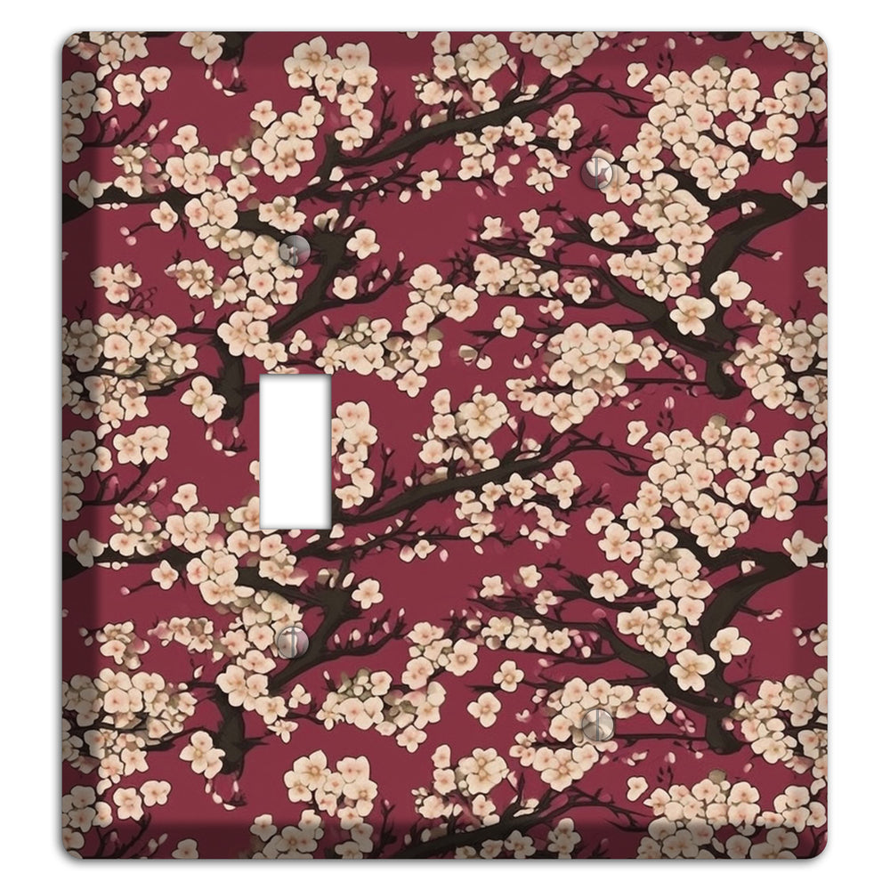 Crimson Plum Drift Toggle / Blank Wallplate
