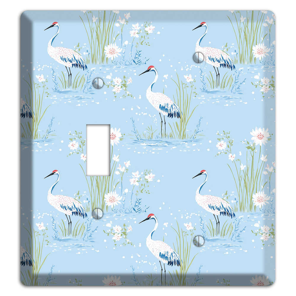 Powder Blue Marsh Toggle / Blank Wallplate