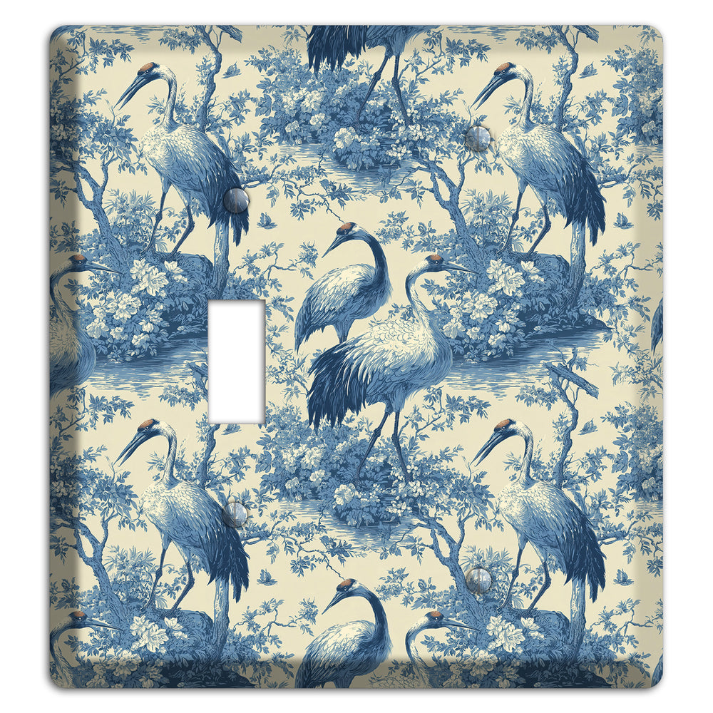Cobalt Toile Vigil Toggle / Blank Wallplate