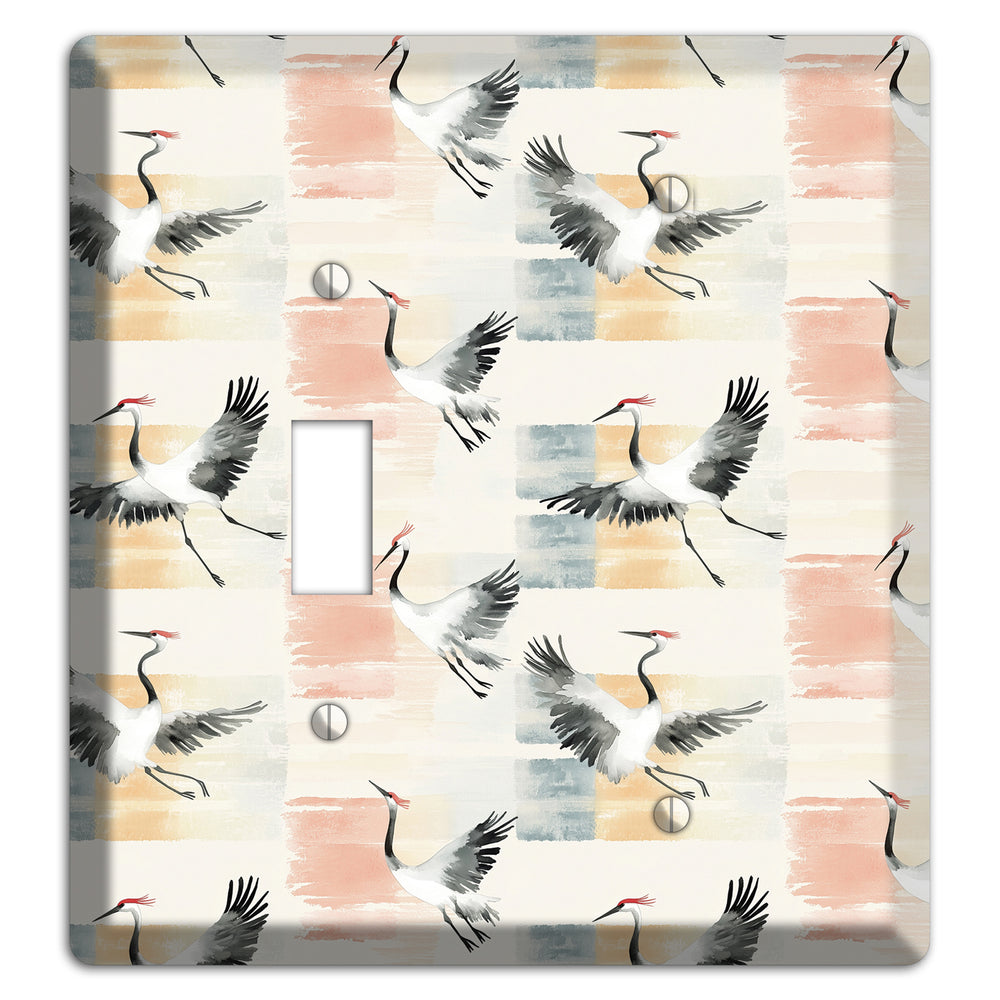 Blush Patchwork Flight Toggle / Blank Wallplate