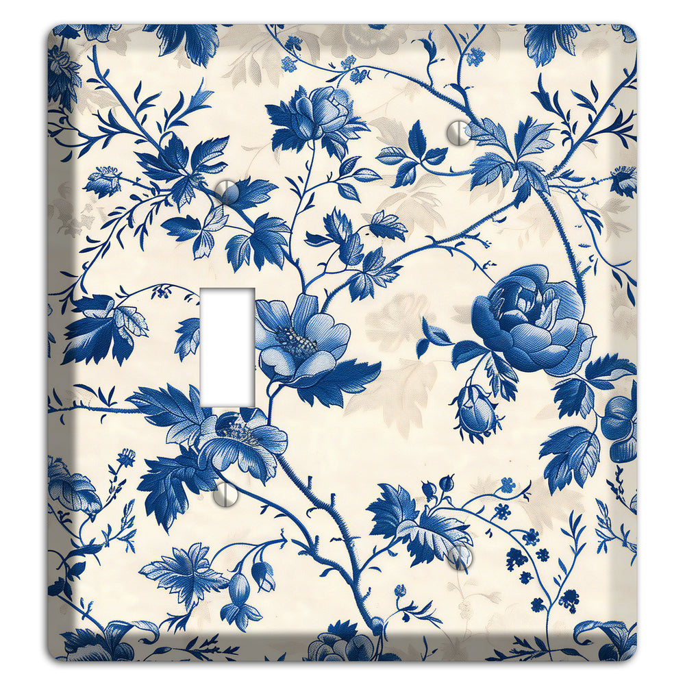Porcelain Garden Riot Toggle / Blank Wallplate