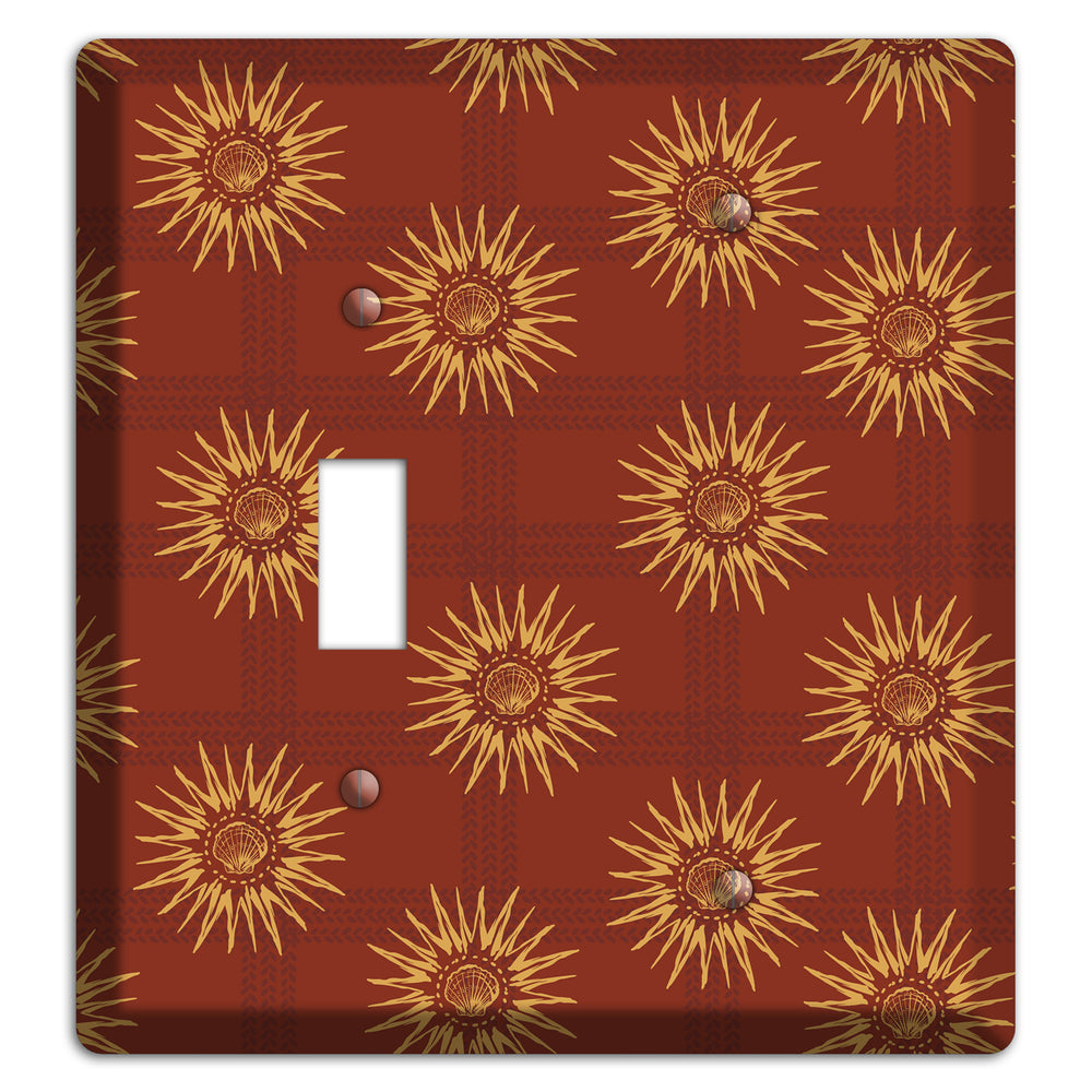 Russet Sun Plaid Toggle / Blank Wallplate